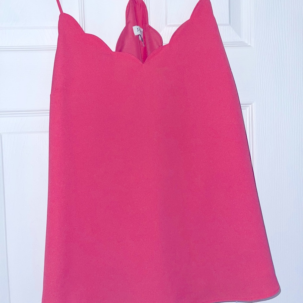 J. Crew Scallop Hem Racerback Cami/Tanktop